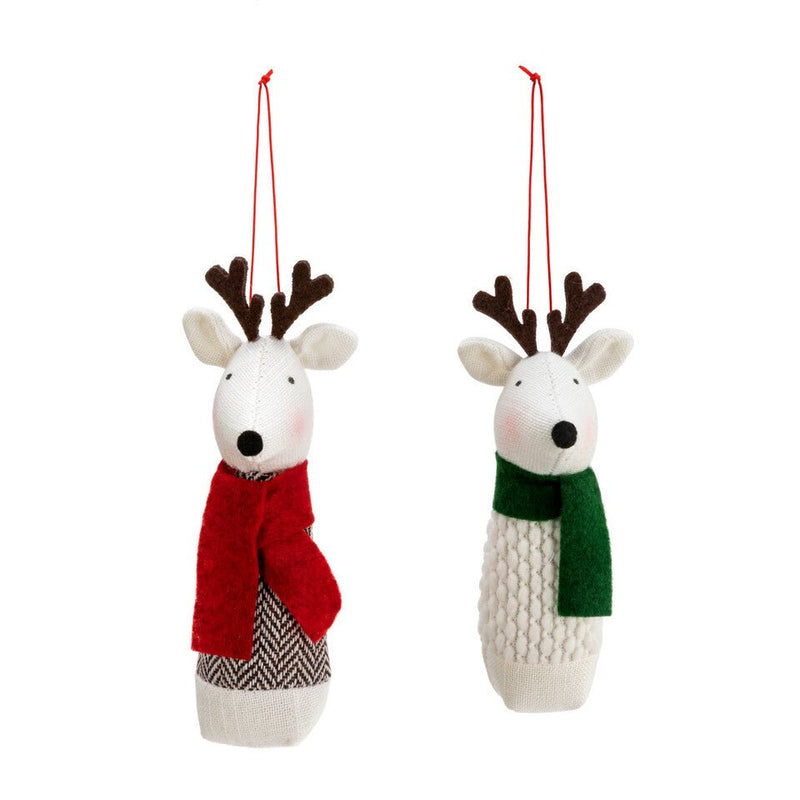 Plush Deer Ornament - OrnamentsDemdaco