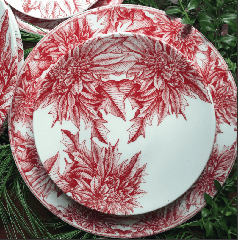 Poinsettia Dinnerware & Serving Pieces - DishesCaskata