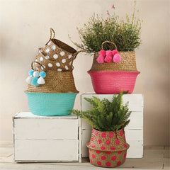 Polka Dot Collapsible Basket - Accent DecorMud Pie