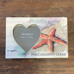 Port Aransas Heart Frame Magnet - Picture FrameDemdaco