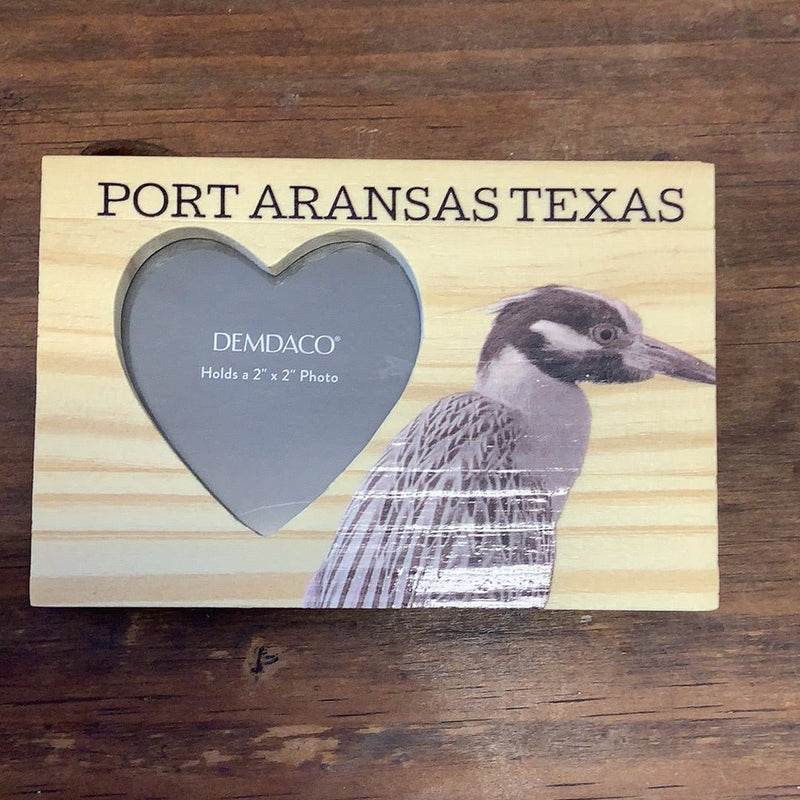 Port Aransas Heart Frame Magnet - Picture FrameDemdaco