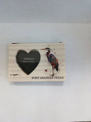 Port Aransas Heart Frame Magnet - Picture FrameDemdaco