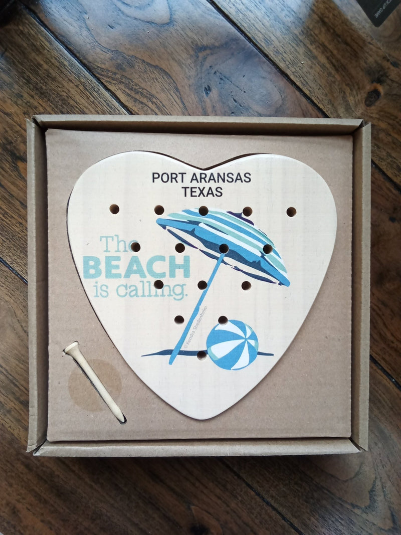 Port Aransas Heart Shaped Peg Game - Demdaco