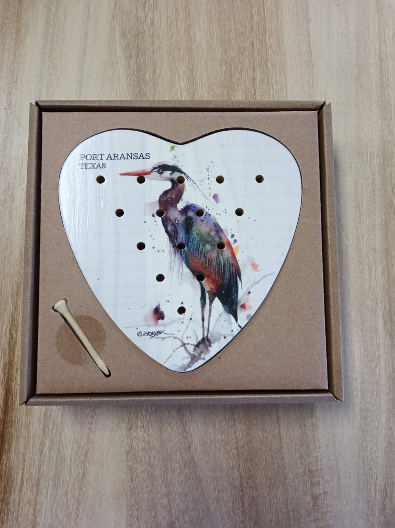 Port Aransas Heart Shaped Peg Game - Demdaco