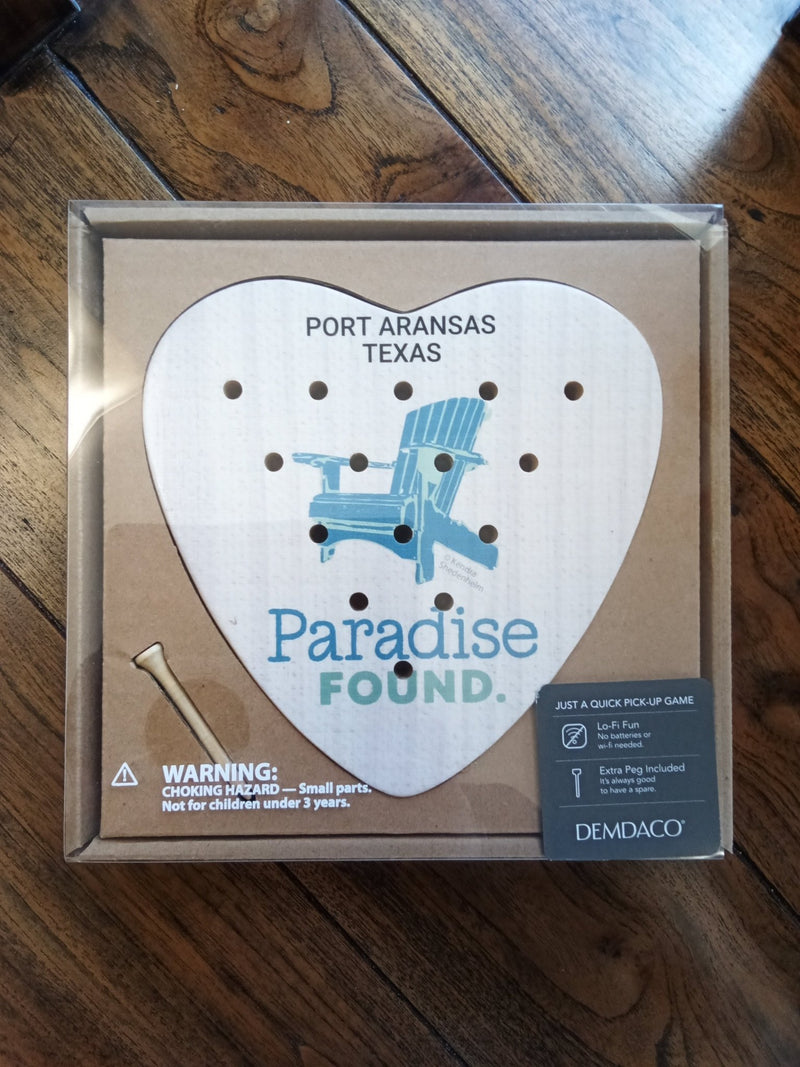 Port Aransas Heart Shaped Peg Game - Demdaco