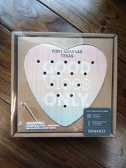 Port Aransas Heart Shaped Peg Game - Demdaco