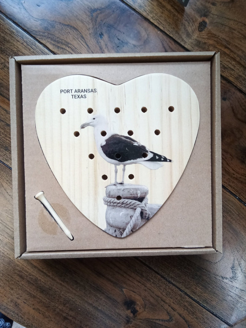 Port Aransas Heart Shaped Peg Game - Demdaco