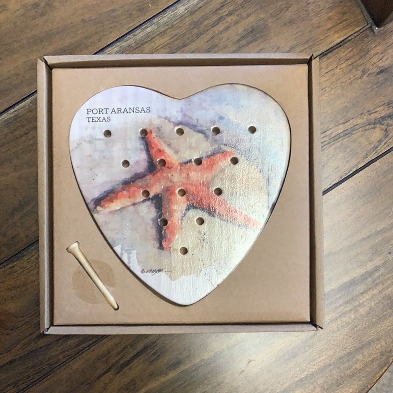 Port Aransas Heart Shaped Peg Game - Demdaco