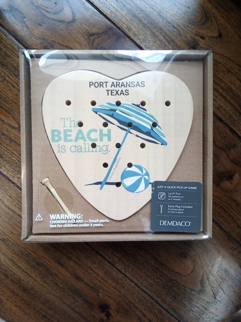 Port Aransas Heart Shaped Peg Game - Demdaco