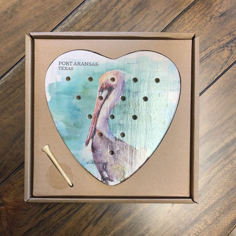 Port Aransas Heart Shaped Peg Game - Demdaco