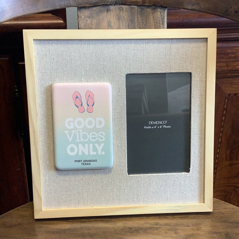 Port Aransas Picture Frame with Tile - Picture FrameDemdaco