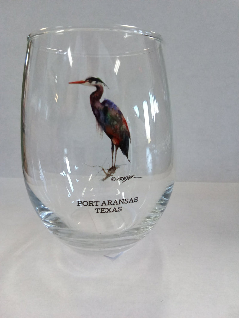 Port Aransas Stemless Wine Glass - Demdaco