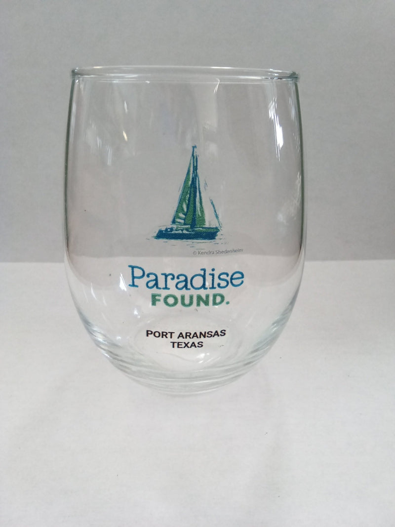 Port Aransas Stemless Wine Glass - Demdaco