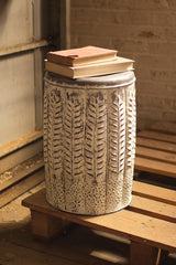 Pressed Tin Stool - Sm FurnitureKalalou