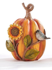 Pumpkin with Bird and Sunflower - 2 Styles - Fall & ThanksgivingGiftcraft Inc.