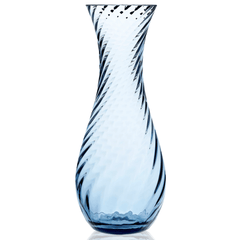 Quinn Ocean Blue Mouth - Blown Crystal Glassware - CupsCaskata