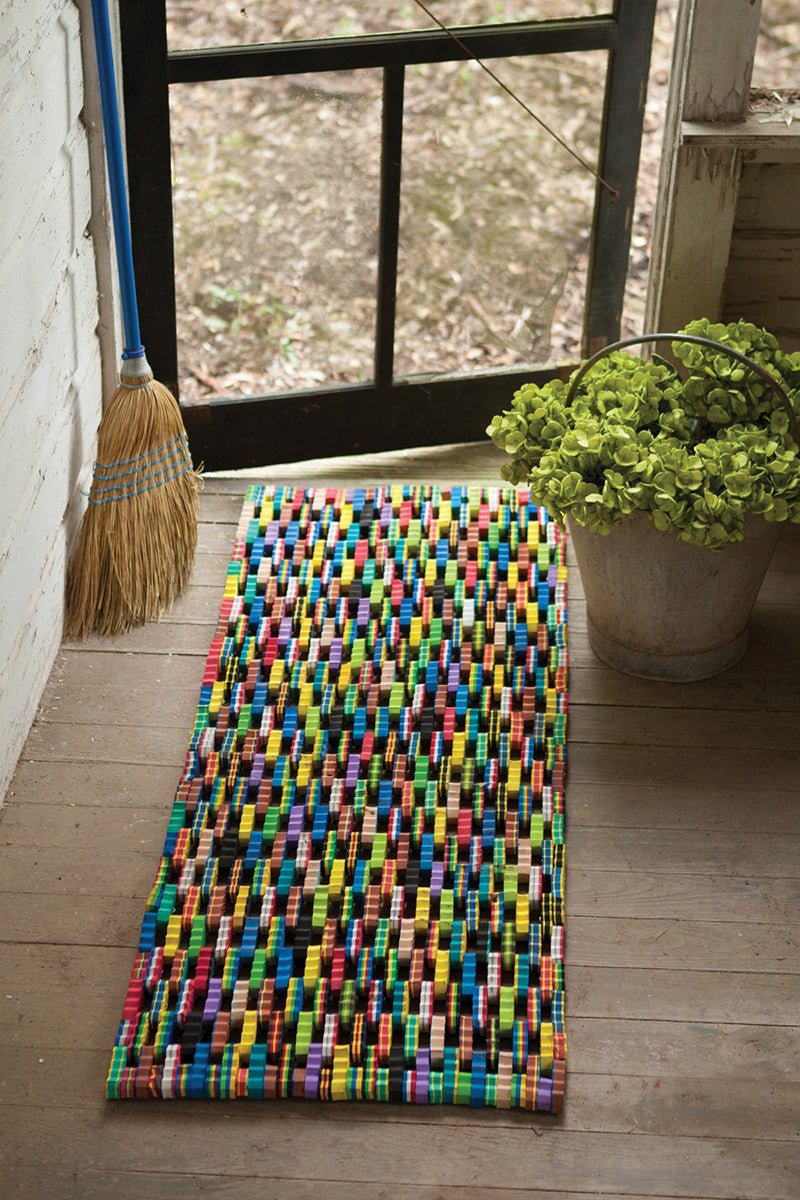 Recycled Flip - Flop Doormat - Two Sizes - accent rugsKalalou