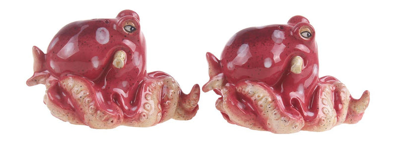 Red Octopus Salt & Pepper Set - DishesBlue Sky Clayworks