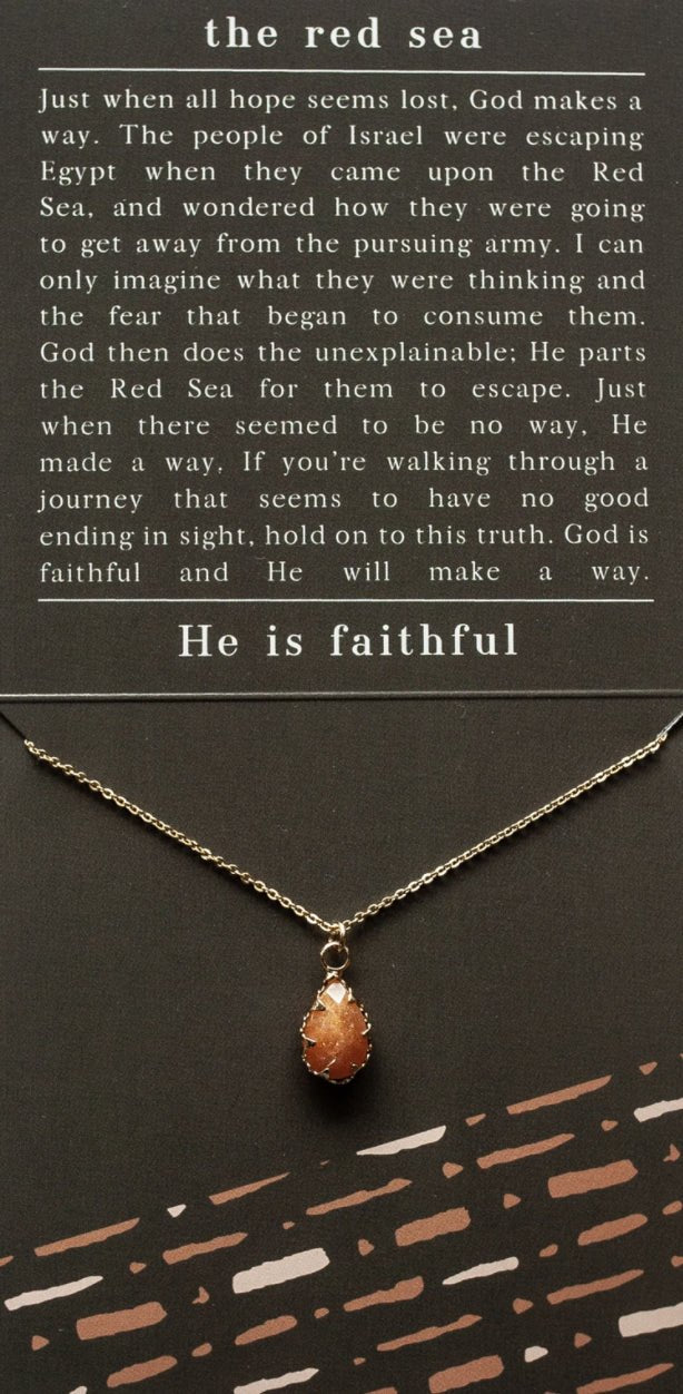 Red Sea | Christian Necklace | Exodus - NecklacesDear Heart