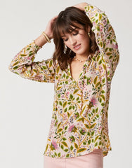 Reese Silk Blouse - Pepper Hall Thistle - ApparelSPARTINA 449