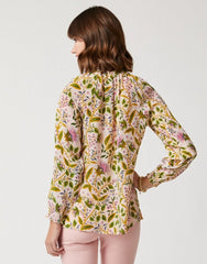 Reese Silk Blouse - Pepper Hall Thistle - ApparelSPARTINA 449