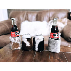 Regular size cowhide Koozies - Accent DecorWestern Linens