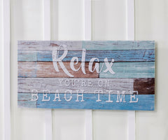 Relax You're on Beach Time Wall Print - Wall DecorGiftcraft Inc.