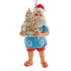 Resin Beach Santa Ornament - Kurt S. Adler, Inc.