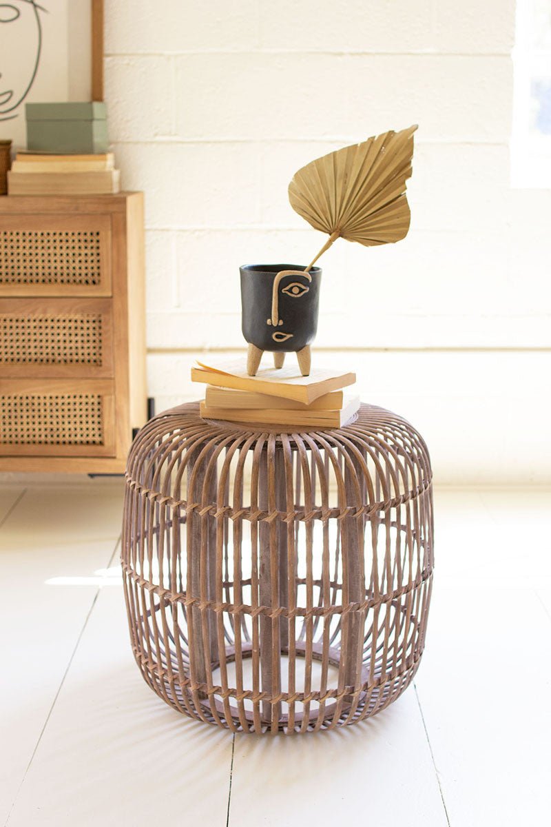 Round Bamboo Accent Table - Sm FurnitureKalalou