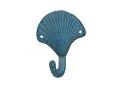 Cast Iron Seashell Hook- Multiple Colors available!