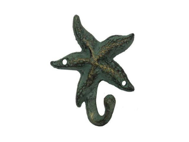 Cast Iron Starfish Hook- Your Color Choice!