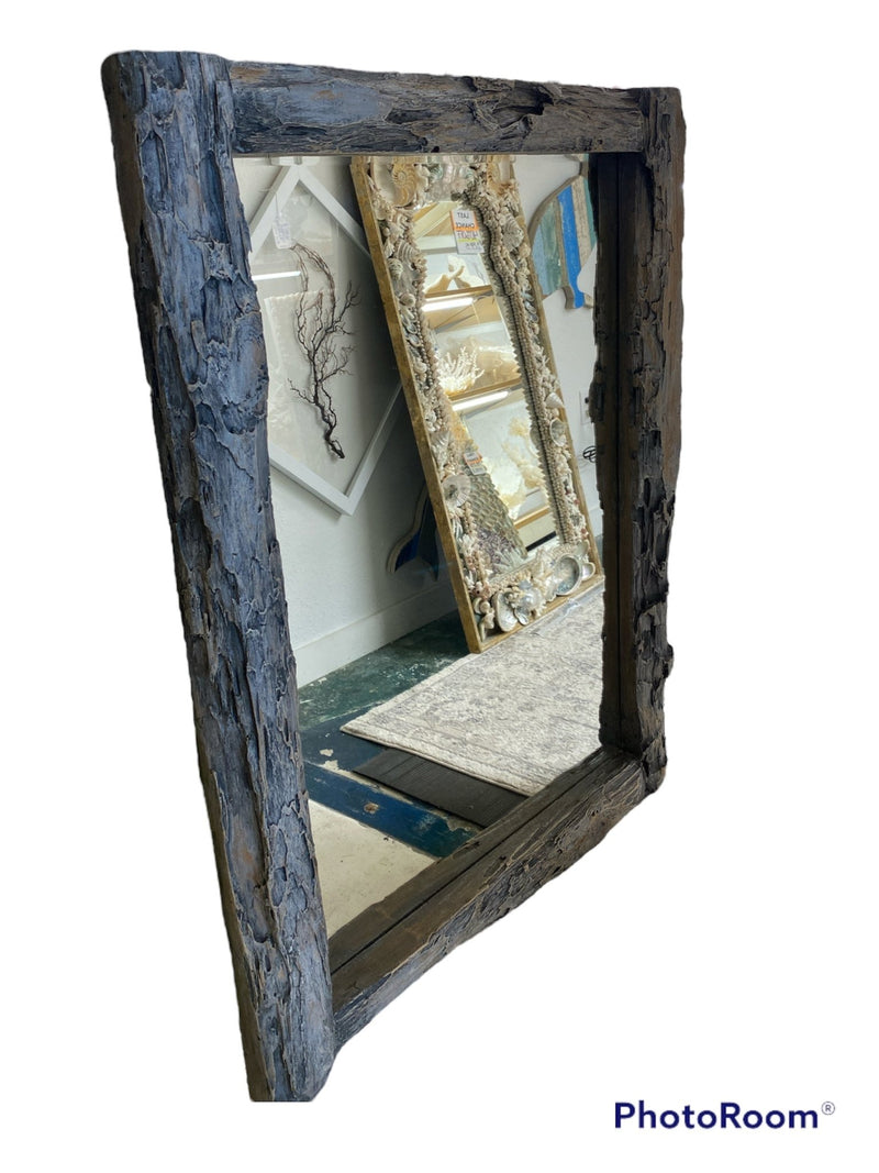 Rustic Teak Mirror - MirrorLoving Coastal Living