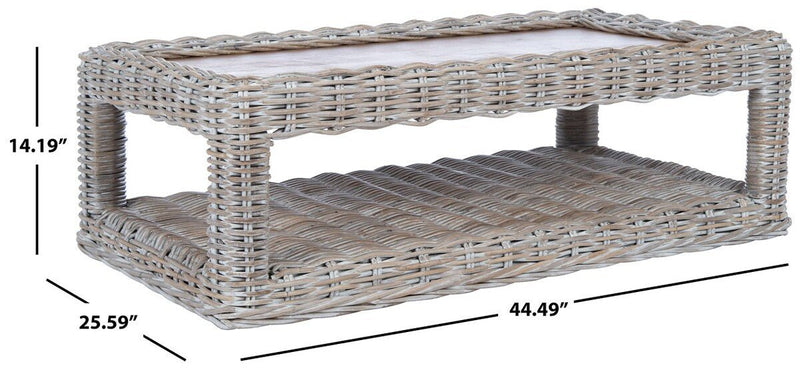 Sacramento Rattan Coffee Table - Sm FurnitureSafavieh