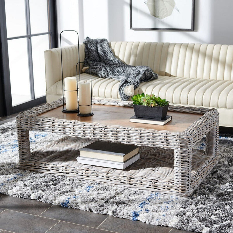 Sacramento Rattan Coffee Table - Sm FurnitureSafavieh