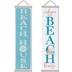 Sand Dollar/Beach House Reversible Vinyl Banner Greeter - Wall DecorCounterArt/Highland Home/Thirstystone/CoasterStone