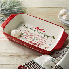 Santa and Mrs. Claus' Secret Recipe Dishes - Set of 2 - ChristmasDemdaco