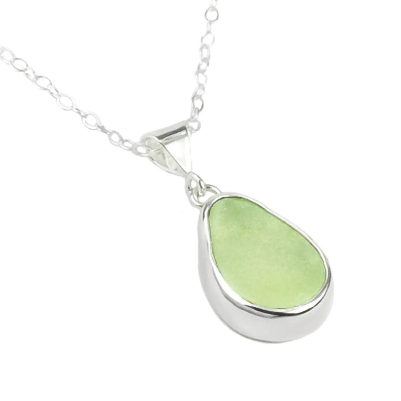 Sea Glass Pendant Baby Splash - JewelryOceano Sea Glass