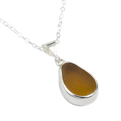Sea Glass Pendant Baby Splash - JewelryOceano Sea Glass