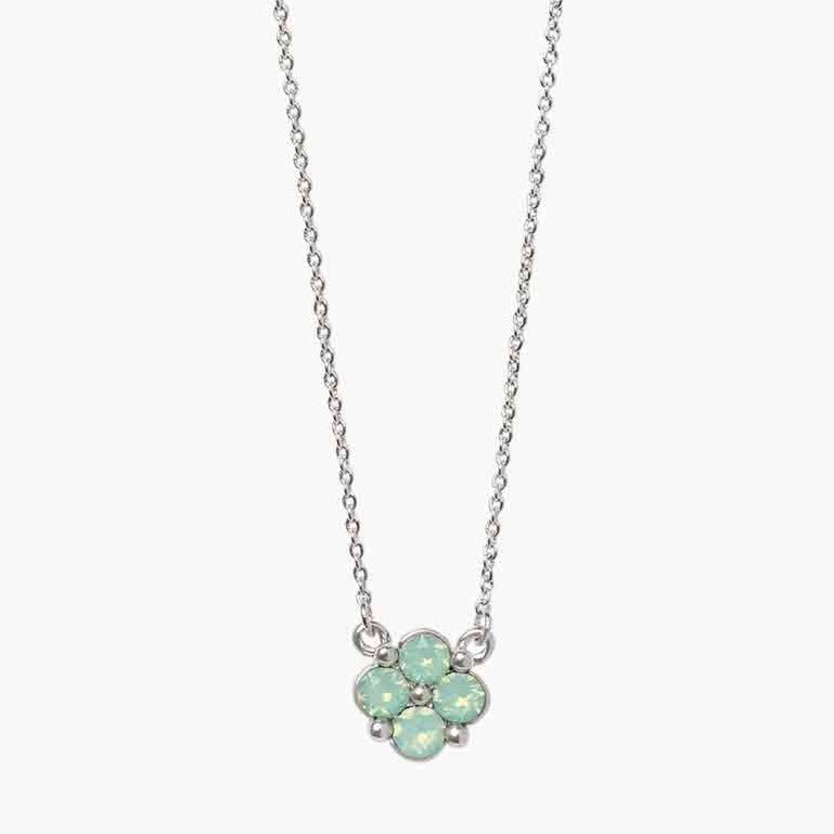 Sea La Vie Necklace 18" Blessed/Sea Foam Clover - JewelrySPARTINA 449