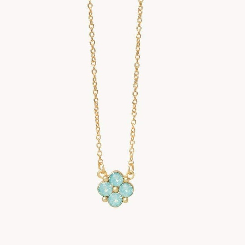 Sea La Vie Necklace 18" Blessed/Sea Foam Clover - JewelrySPARTINA 449