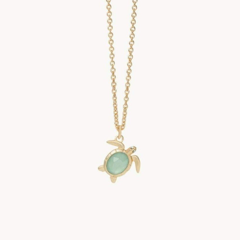 Sea La Vie Necklace 18" Sea Turtle - Silver or Gold - JewelrySPARTINA 449