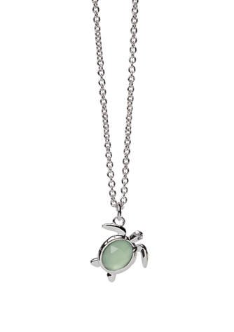 Sea La Vie Necklace 18" Sea Turtle - Silver or Gold - JewelrySPARTINA 449