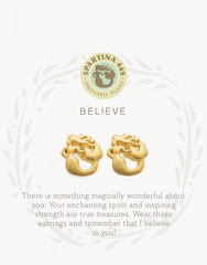 Sea La Vie Stud Earrings Believe/Mermaid - JewelrySPARTINA 449