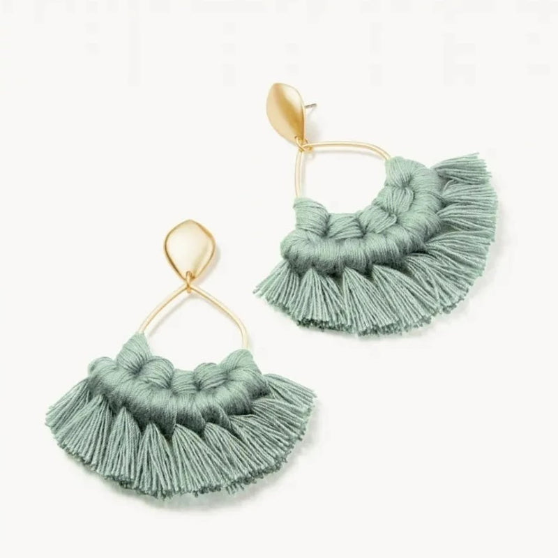 Macrame Earrings - Available in Four Colors
