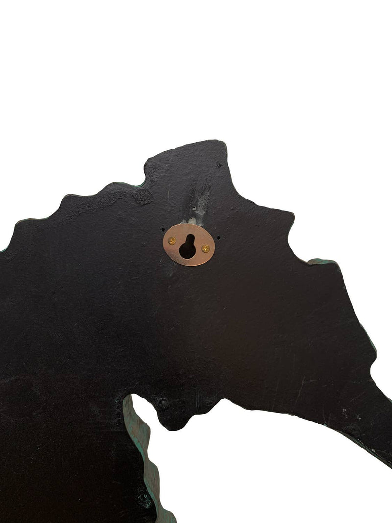 Seahorse Wall Decor Verde Bronze Home Office Patio Set of 2 - wall decorNautical Tropical Imports