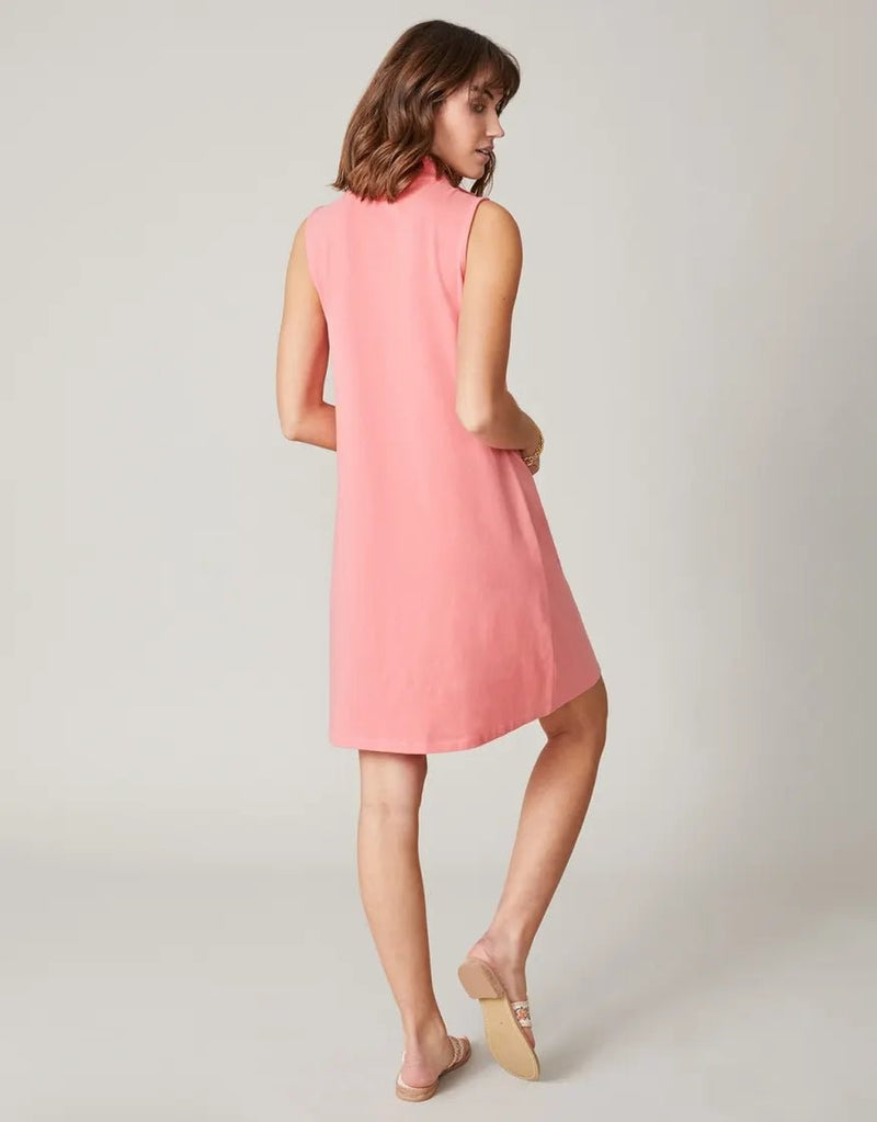 Serena Half - Zip Dress - Peach Blossom - Apparel SPARTINA 449