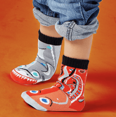 Shark & Octopus | Kids & Adults Socks | Collectible Mismatched Socks - ApparelPals Socks