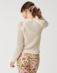 Shelby Crewneck Sweater - Buttercream - ApparelSPARTINA 449