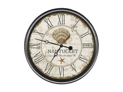 Shell Clock - Custom Text - Wall DecorRed Horse Arts
