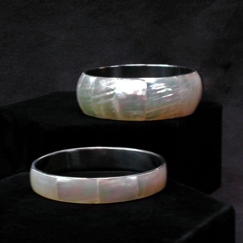 Shell Inlay Bangles - JewelryTideline